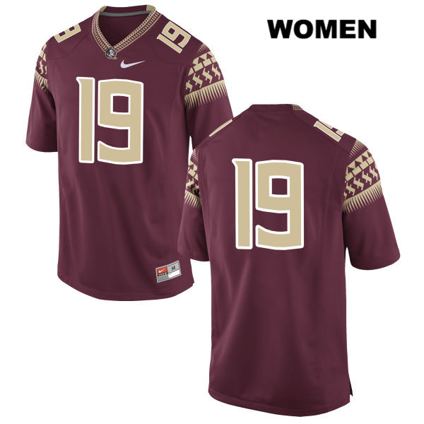 Women's NCAA Nike Florida State Seminoles #19 Beau Fillichio College No Name Red Stitched Authentic Football Jersey TUZ2069XU